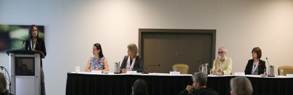 conference panel sitting