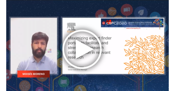 a screenshot of a bearded man next to a slide of an elsevier article bearing the session's name