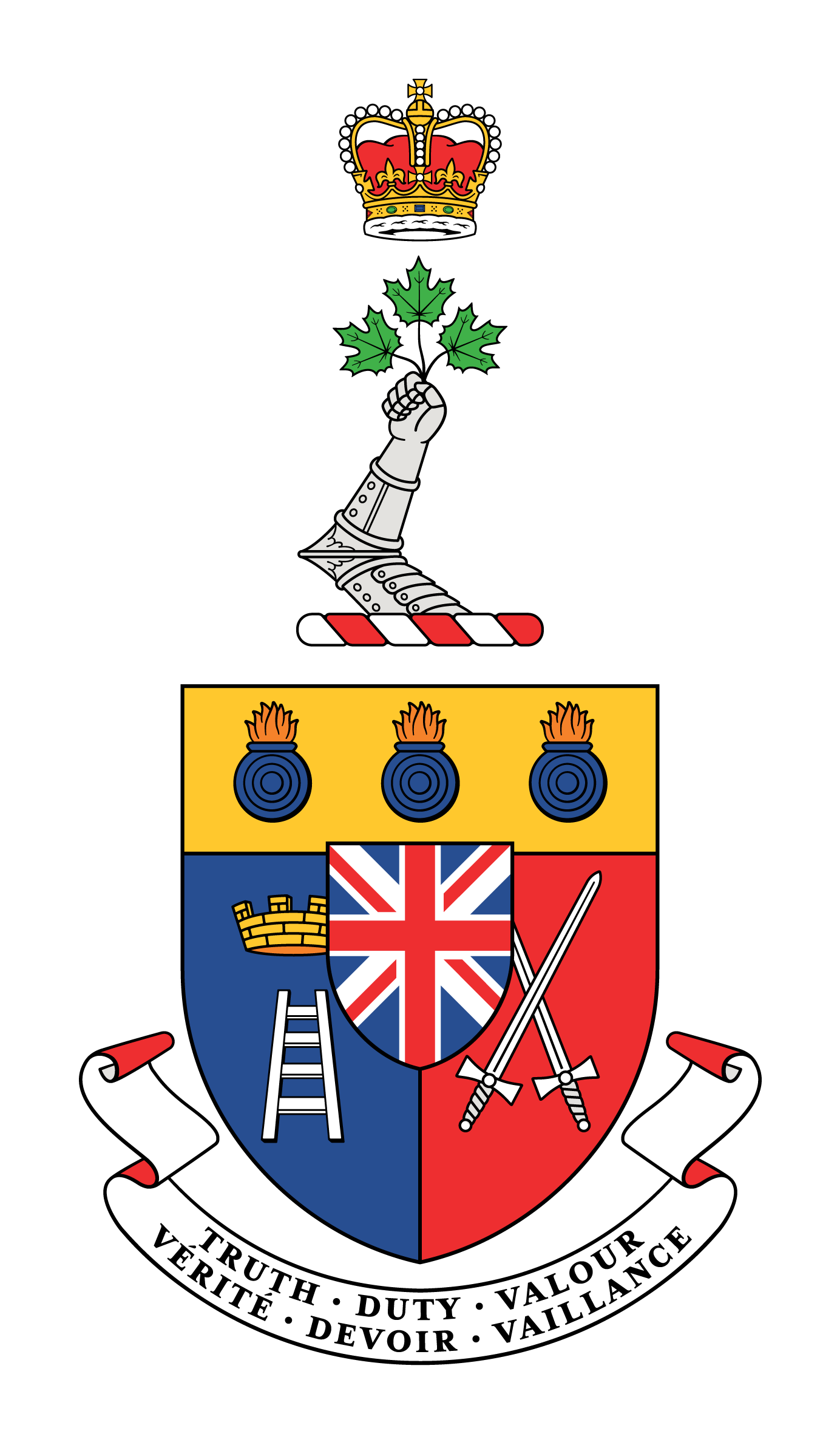 the Royal Military College of Canada's coat of arms