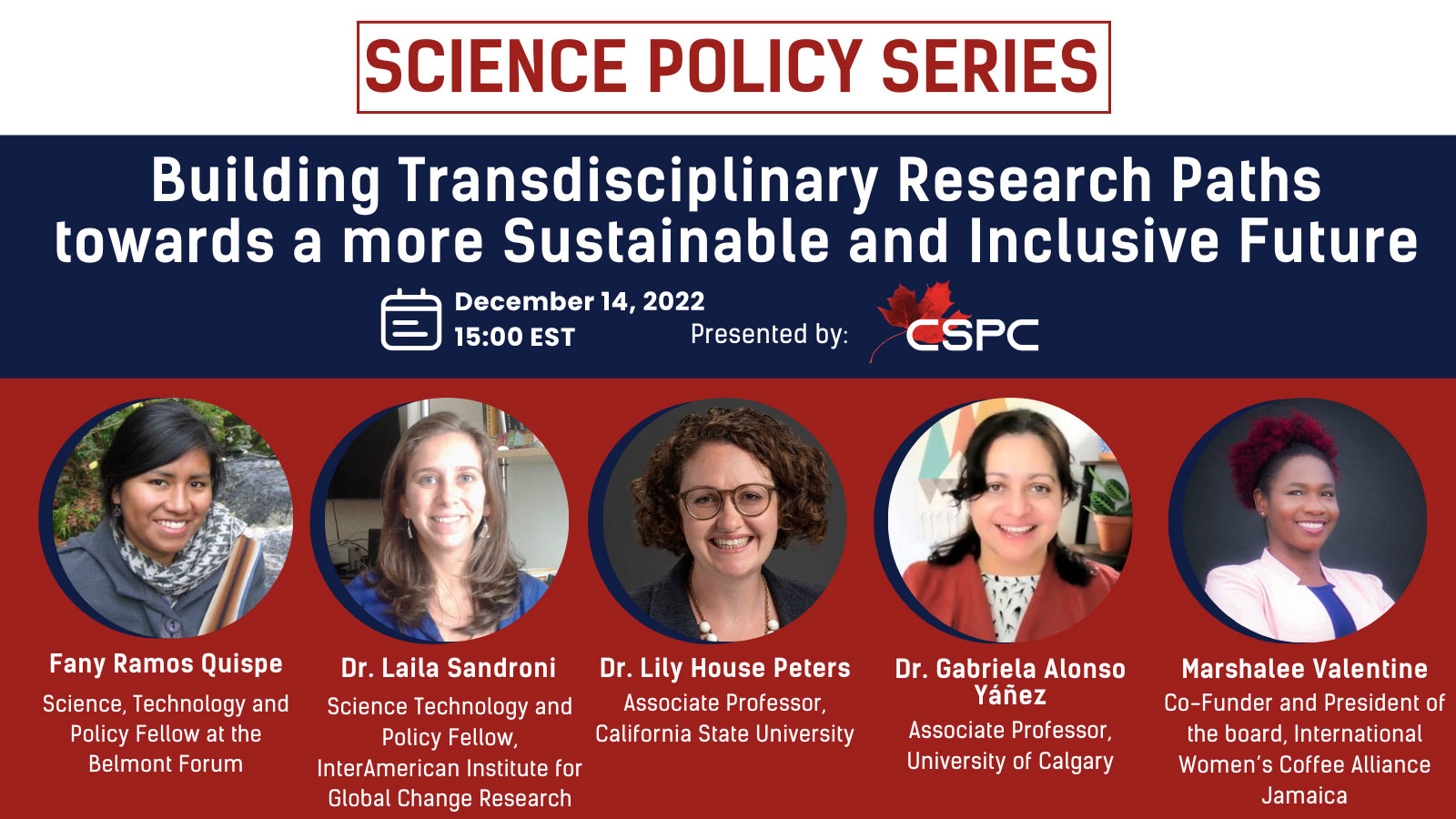 Banner for "Building Transdisciplinary Research Paths towards a more Sustainable and Inclusive Future" event