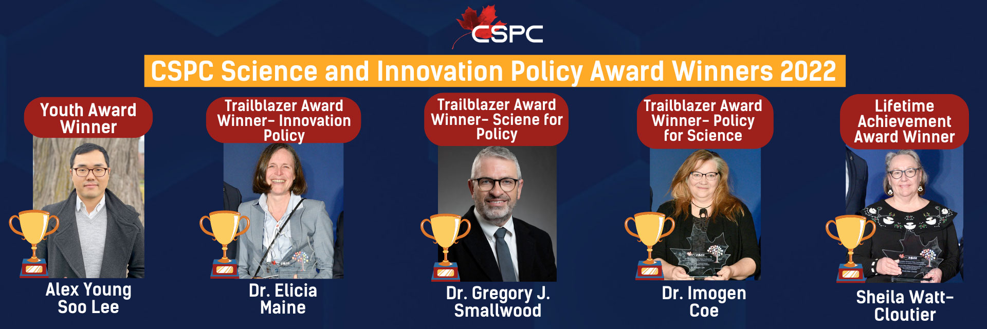 Banner for the CSPC 2022 award winners