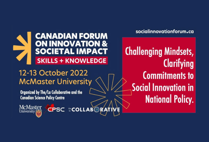 Bannière du Forum canadien sur l'innovation et l'impact sociétal