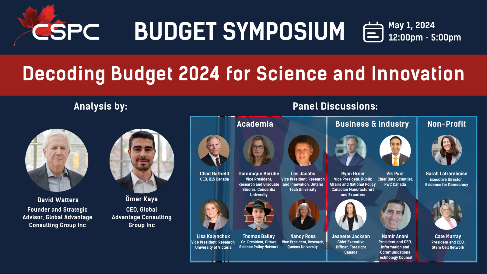 Bannière du Symposium budgétaire