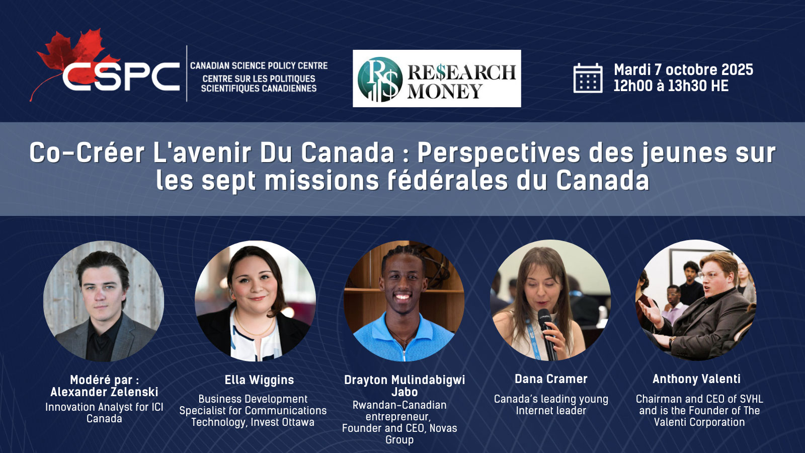 Perspectives des jeunes - Panel - 7 oct. - fr