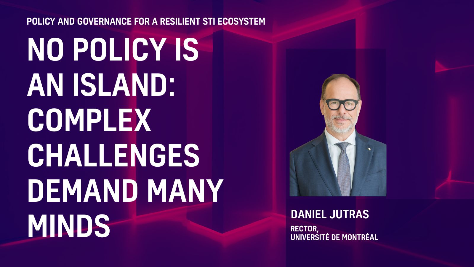 DANIEL JUTRAS RECTOR, UNIVERSITÉ DE MONTRÉAL